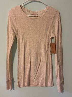Red Camel Light Oatmeal Crewneck Long Sleeve Top